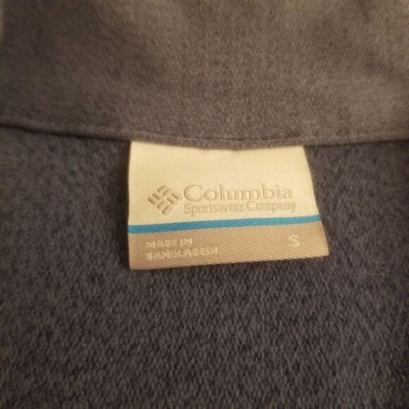 Columbia Zinc Blue Full Zip Lightweight Ascender Jacket Pockets Men's Size Small - Picture 4 of 10